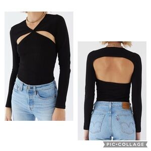 New TWO C SOVERE Women’s Black Tempo Bodysuit Dolls Kill Goth Punk Size M